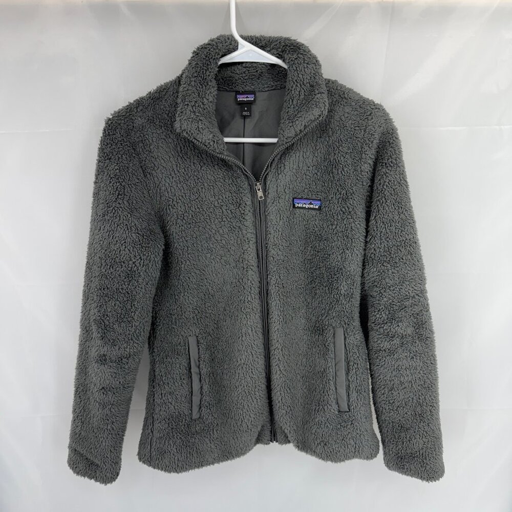 Patagonia Women S Los Gatos Fleece Jacket Full Zip Gray Long Sleeve Plush Thick